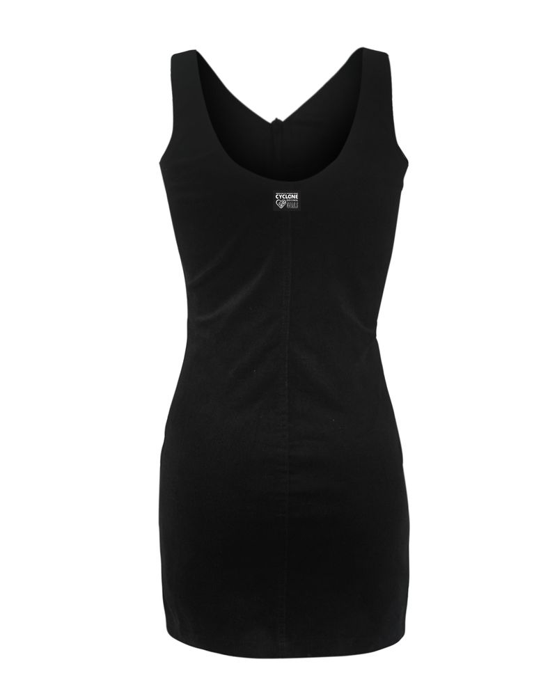 Costas-Vestido-Cyclone-Cotele-New-Zip-Hawaiian-Flowers-Preto-Rosa