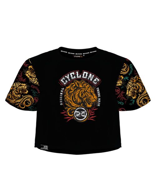 Blusa Cyclone Dif Cropped Siberian Tiger