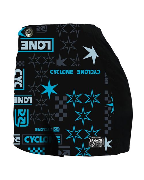 Short Feminino Cyclone Veludo Star Chess Light