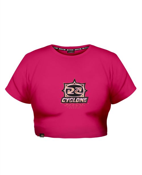Baby Look Cyclone Cropped Amarilo Metal