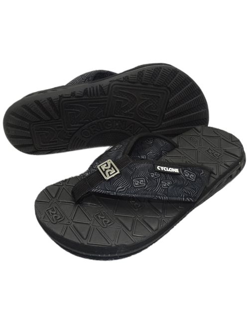 Chinelo Cyclone Premium Geometric - PRETO OVER