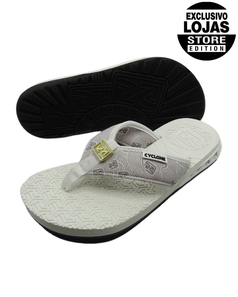 Chinelo-Cyclone-Premium-Geometric-Branco-Over