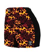 Crop-Short-Feminino-Cyclone-Veludo-New-Fire-Light-Preto-Vermelho