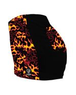 Lateral-Short-Feminino-Cyclone-Veludo-New-Fire-Light-Preto-Vermelho