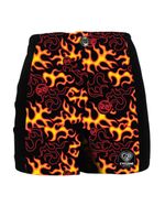 Frente-Short-Feminino-Cyclone-Veludo-New-Fire-Light-Preto-Vermelho