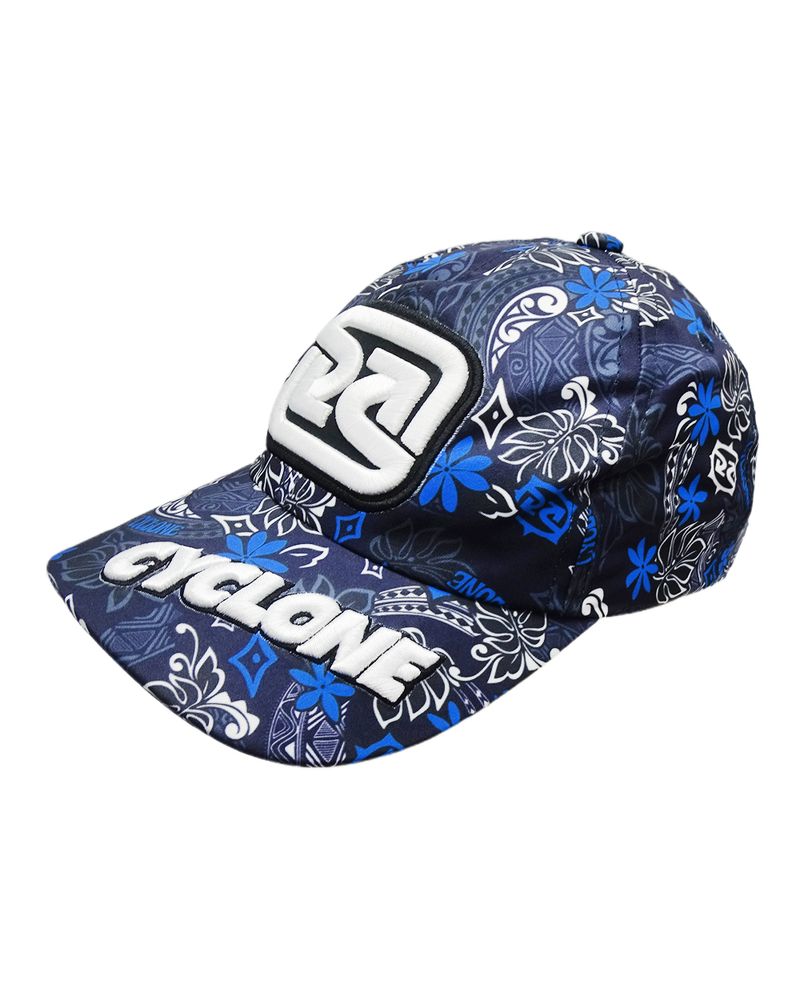 Bone-Cyclone-Microfibra-Hawaiian-Flowers-Azul