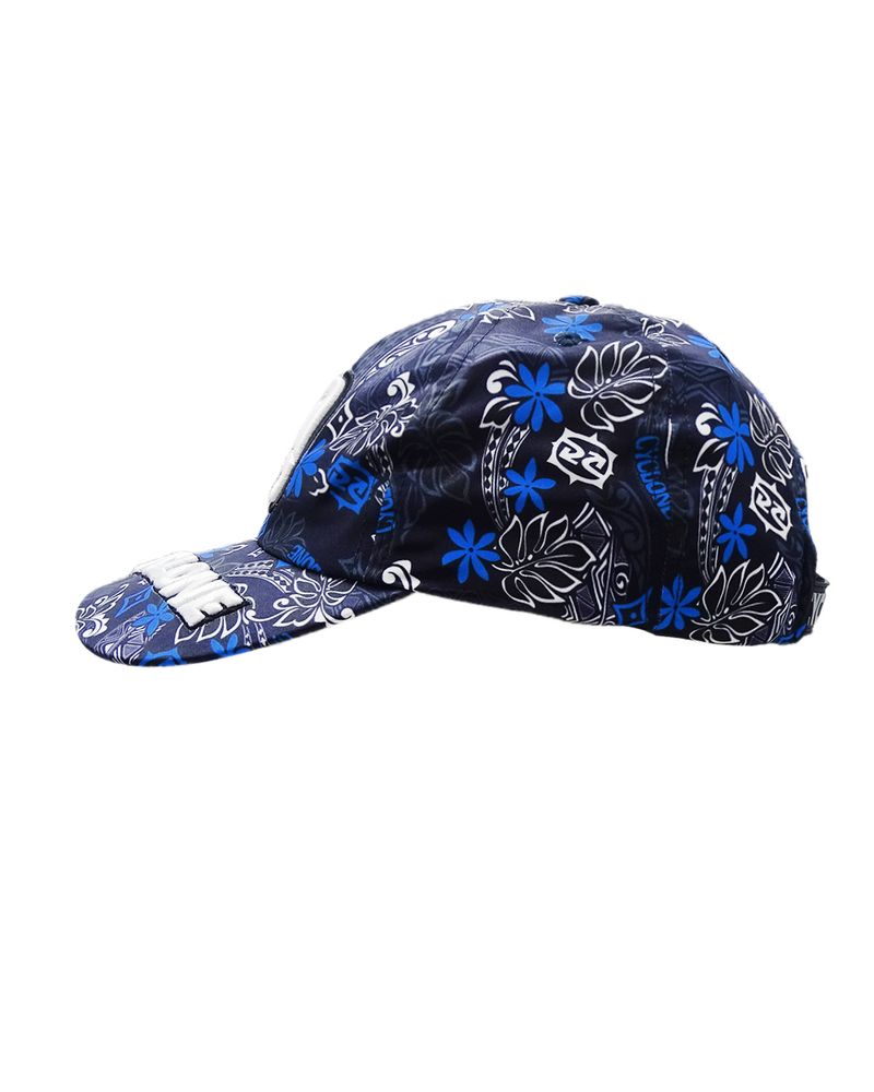 Lateral-Bone-Cyclone-Microfibra-Hawaiian-Flowers-Azul