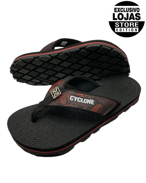 Chinelo Cyclone Premium Hawaii Metal - VERMELHO