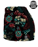Crop-Short-Feminino-Cyclone-Veludo-Chicano-Tattoo-Light-Preto-Vermelho