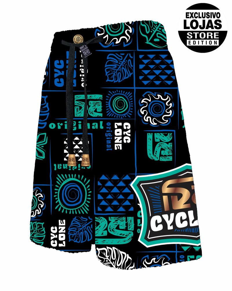 Bermuda-Cyclone-Veludo-Polinesian-Preto-Azul