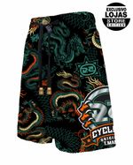 Bermuda-Cyclone-Veludo-Shaolin-Dragon-Preto-Verde