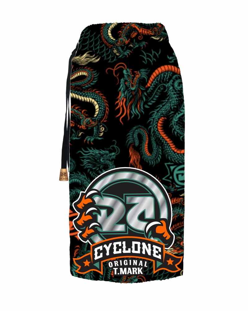 Lateral-Bermuda-Cyclone-Veludo-Shaolin-Dragon-Preto-Verde