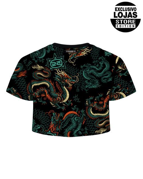 Blusa Cyclone Dif Cropped Shaolin Dragon