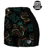 Crop-Short-Feminino-Cyclone-Veludo-Shaolin-Dragon-Light-Verde-Laranja