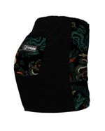 Verso-Short-Feminino-Cyclone-Veludo-Shaolin-Dragon-Light-Verde-Laranja