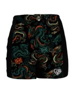 Frente-Short-Feminino-Cyclone-Veludo-Shaolin-Dragon-Light-Verde-Laranja