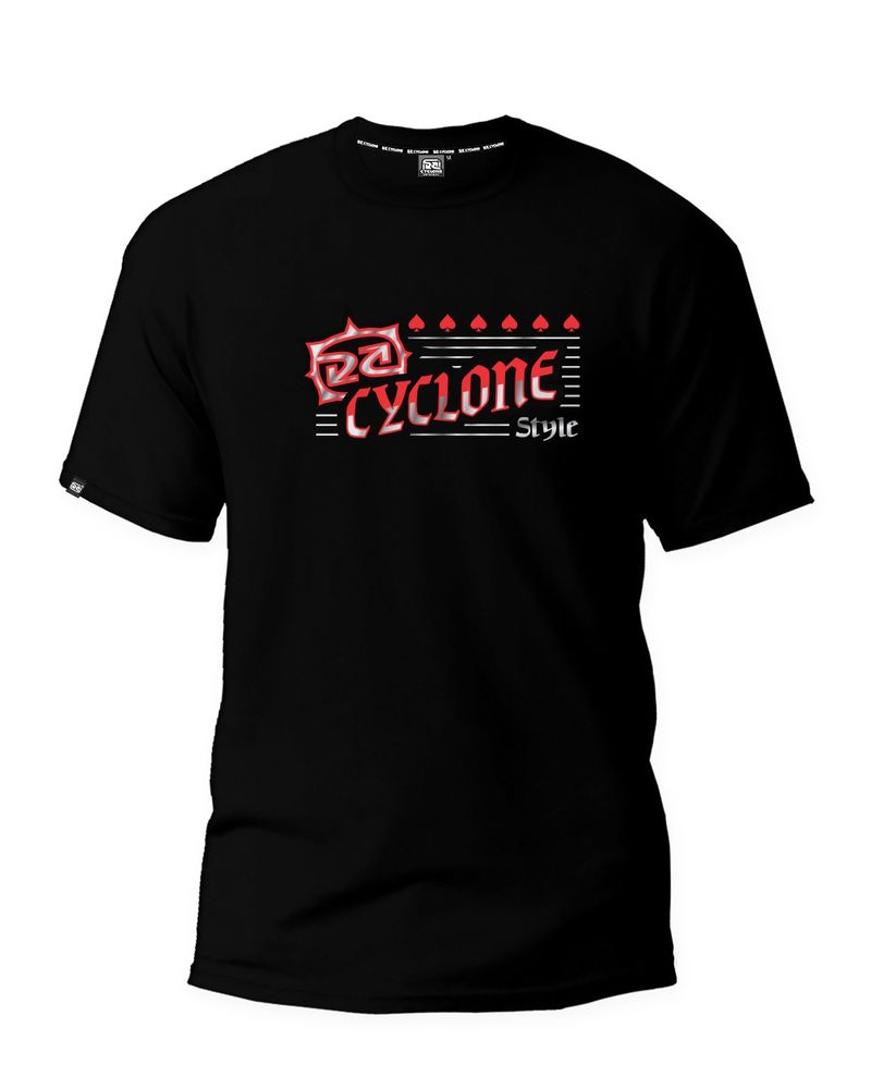Frente-Camisa-Cyclone-Skull-Lucky-Metal-Preto