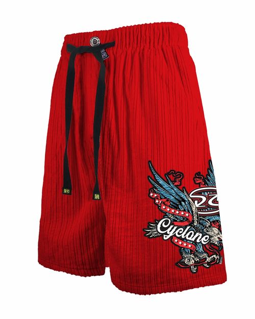 Bermuda Cyclone Veludo Relax Premium Eagle Flag