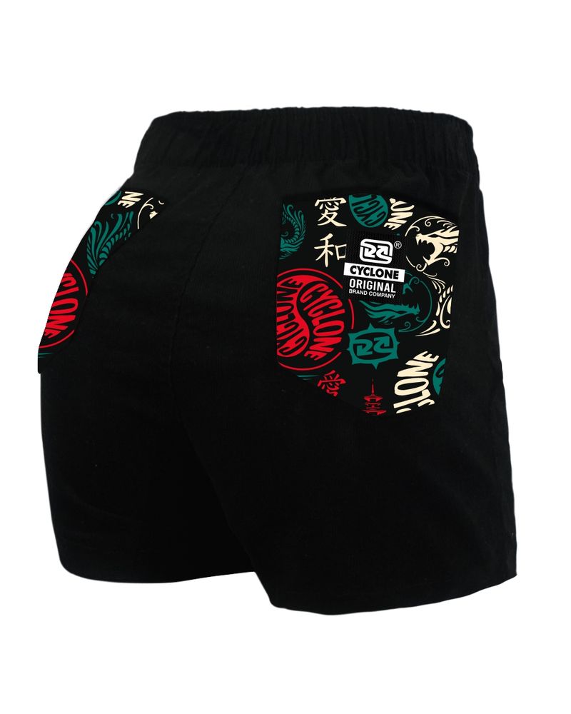 Costas-Short-Feminino-Cyclone-Veludo-Yang-Dragon-Light