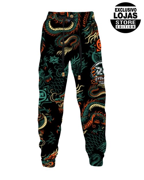 Calça Cyclone Veludo Shaolin Dragon