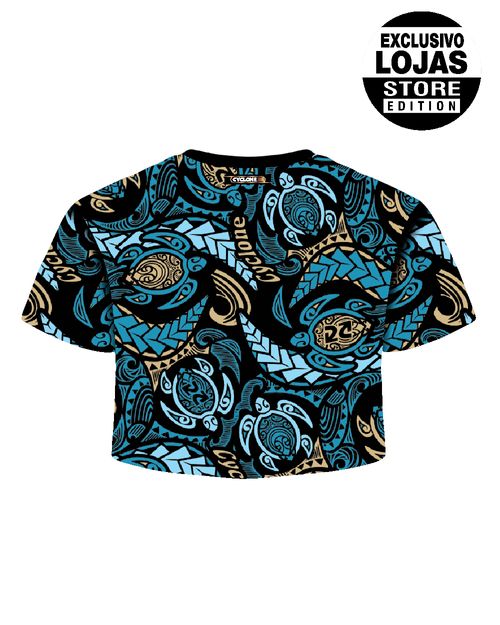 Blusa Cyclone Dif Cropped Turtle Maori