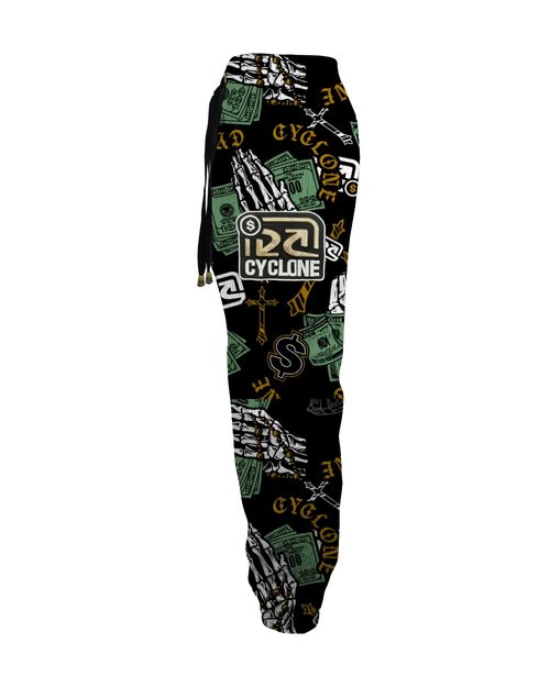 Calça Cyclone Veludo Skull Dollar