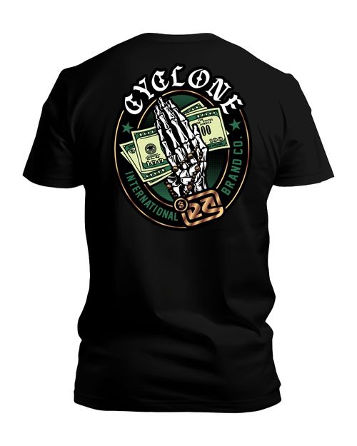 Camisa Cyclone Skull Dollar Metal