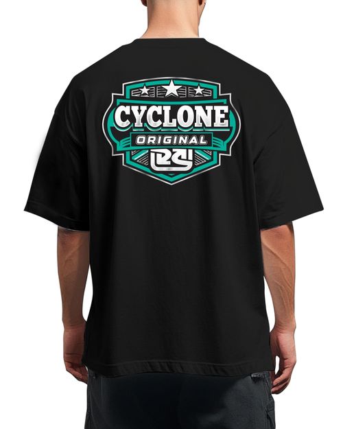 Camisa Cyclone Oversized Brasão Original Metal