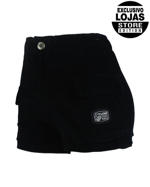 Short Feminino Cyclone Veludo Relax Bolsos Light
