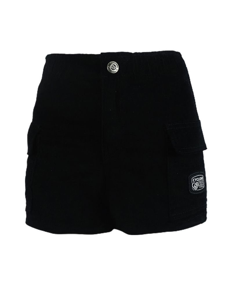 Frente-Short-Feminino-Cyclone-Veludo-Relax-Bolsos-Light-Preto