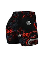 short-feminino-cyclone-veludo-future-dragon-light-preto-laranja-3.jpg