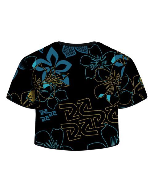 Blusa Cyclone Dif Cropped Tropical Setas