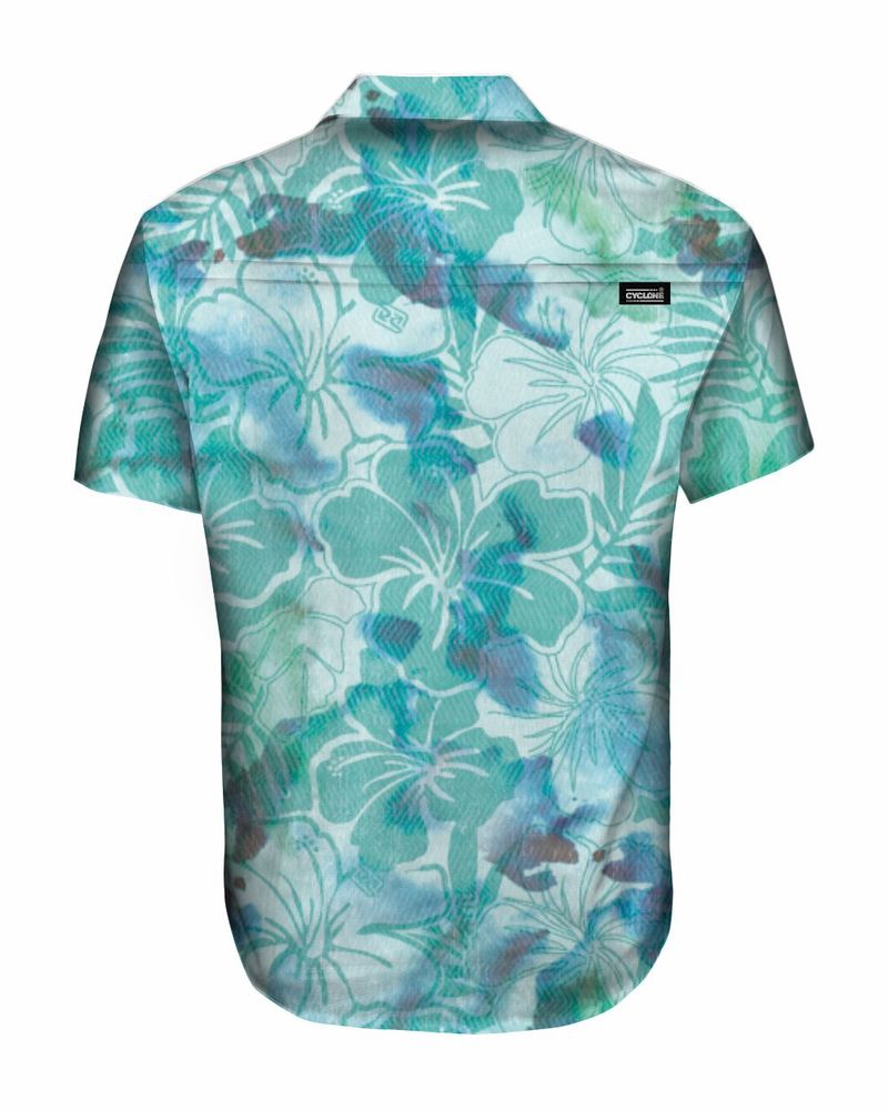 Costas-Camisa-Cyclone-Tecido-Premium-New-Hot-Flower-Preto-Amarelo
