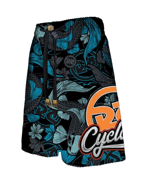 Bermuda Cyclone Veludo Carpa Setas