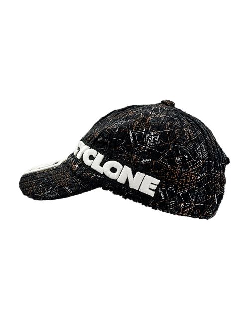 Boné Cyclone Veludo Geometric Neon