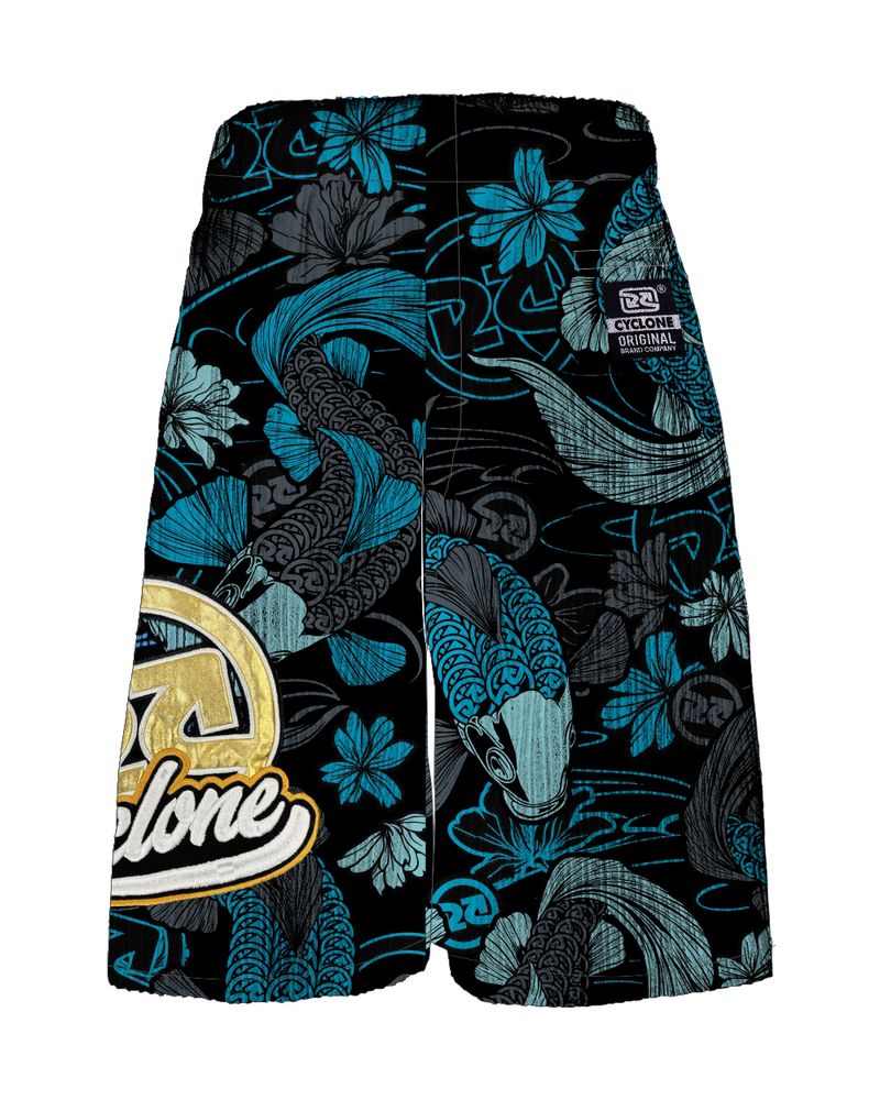 bermuda cyclone veludo carpa setas preto azul -4-