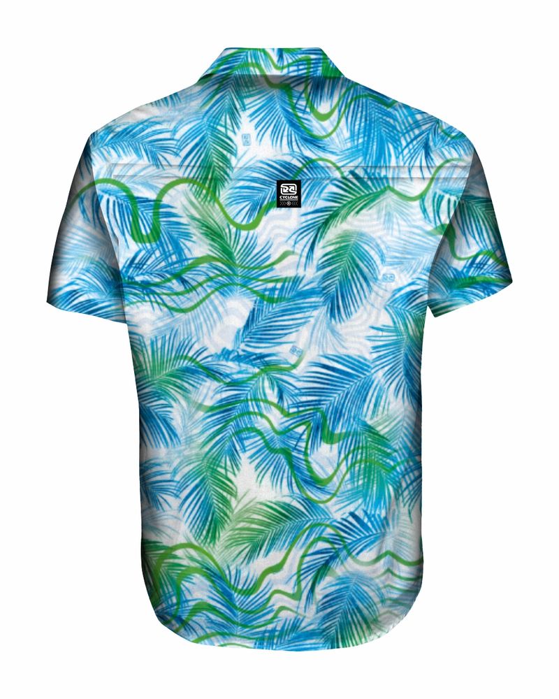 camisa cyclone tecido premium tropical green verde azul -2-