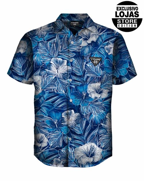 Camisa Cyclone Tecido Premium Floral Gothic