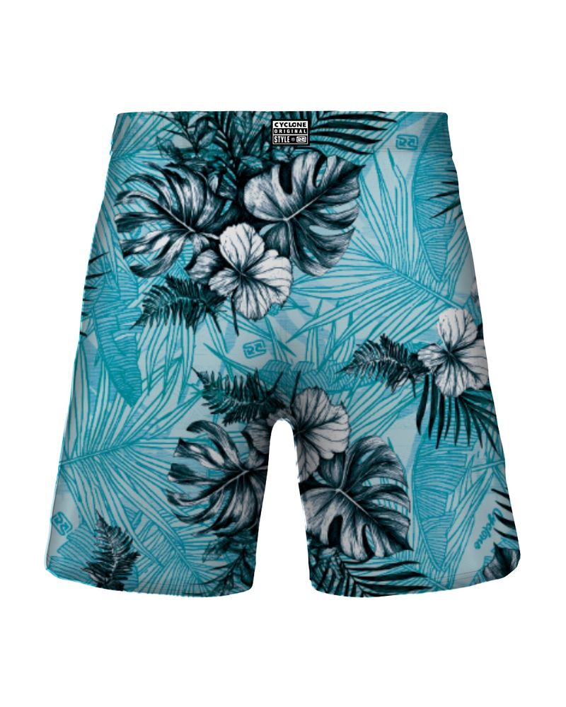 short cyclone longo premium hawaiian white azul -2-