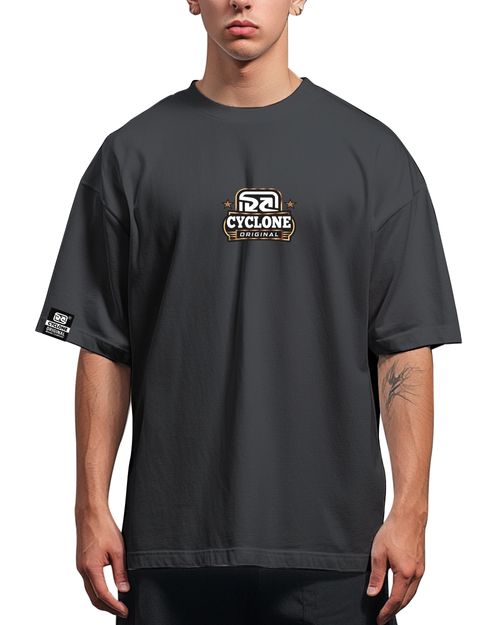 Camisa Cyclone Oversized Brasão Original Metal