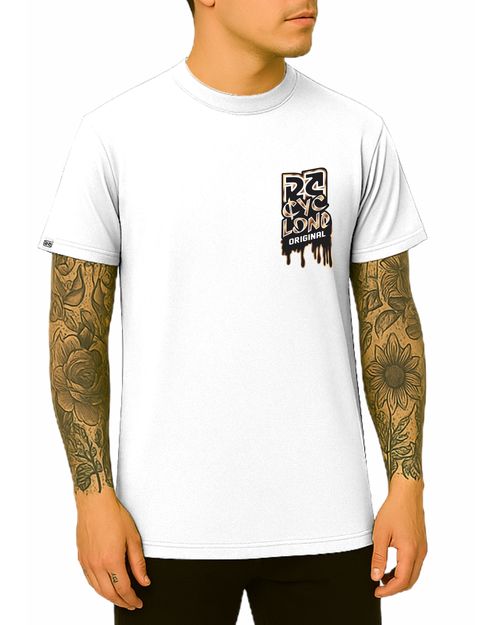Camisa Cyclone Melted Metal - BRANCO