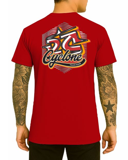 Camisa Cyclone Rolling Metal - VERMELHO RUBRO
