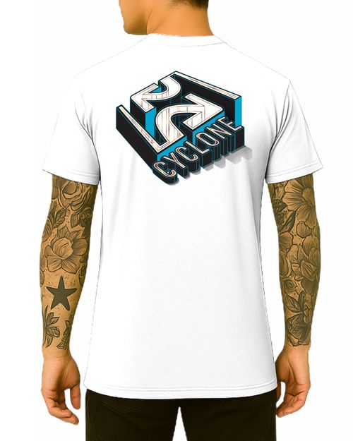 Camisa Cyclone Steps Metal - BRANCO