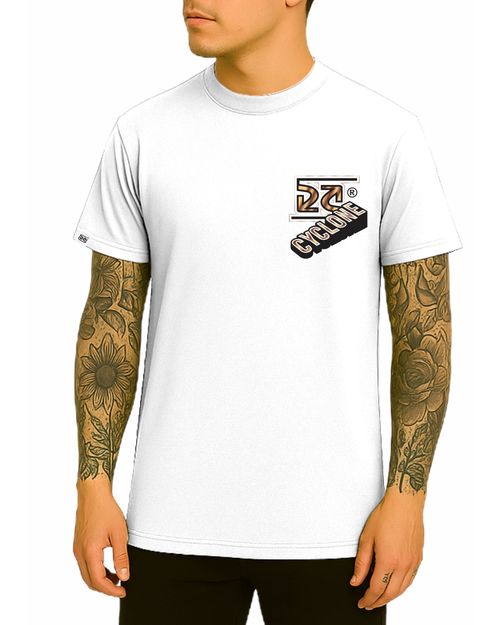 Camisa Cyclone Steps Metal - BRANCO
