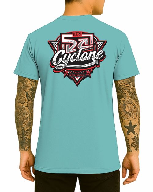 Camisa Cyclone Raptor Metal - AZUL TURQUESA