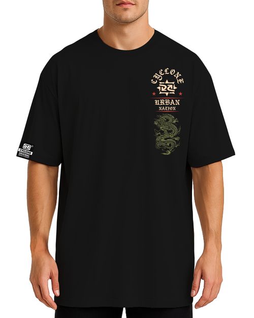 Camisa Cyclone Oversized Urban Nation - PRETO