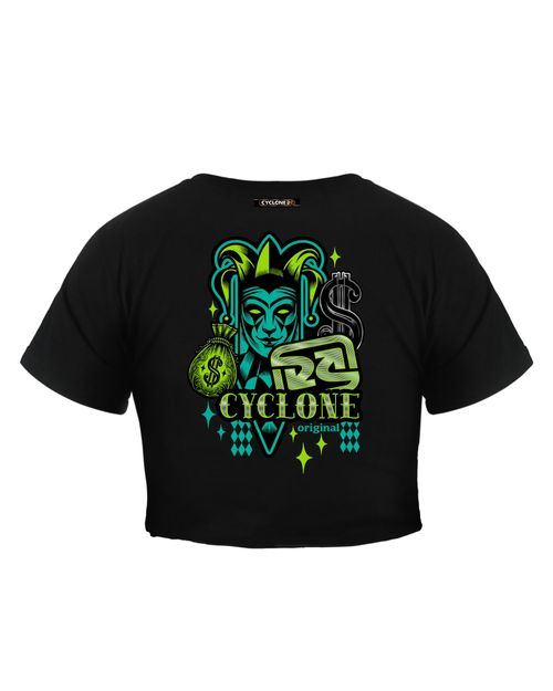 Baby Look Cyclone Cropped Cash Joker Metal