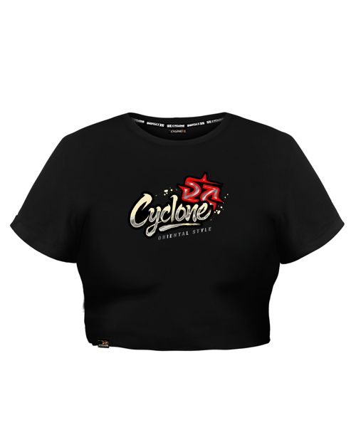Baby Look Cyclone Cropped Oriental Samurai Metal