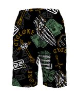 bermuda cyclone dry basket one face skull dollar preto verde -2-