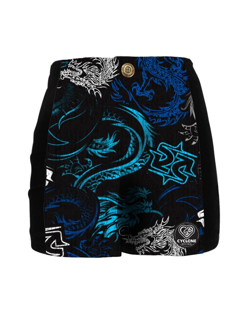 Short-Feminino-Cyclone-Veludo-Mystic-Dragon-Light-preto-azul--2-